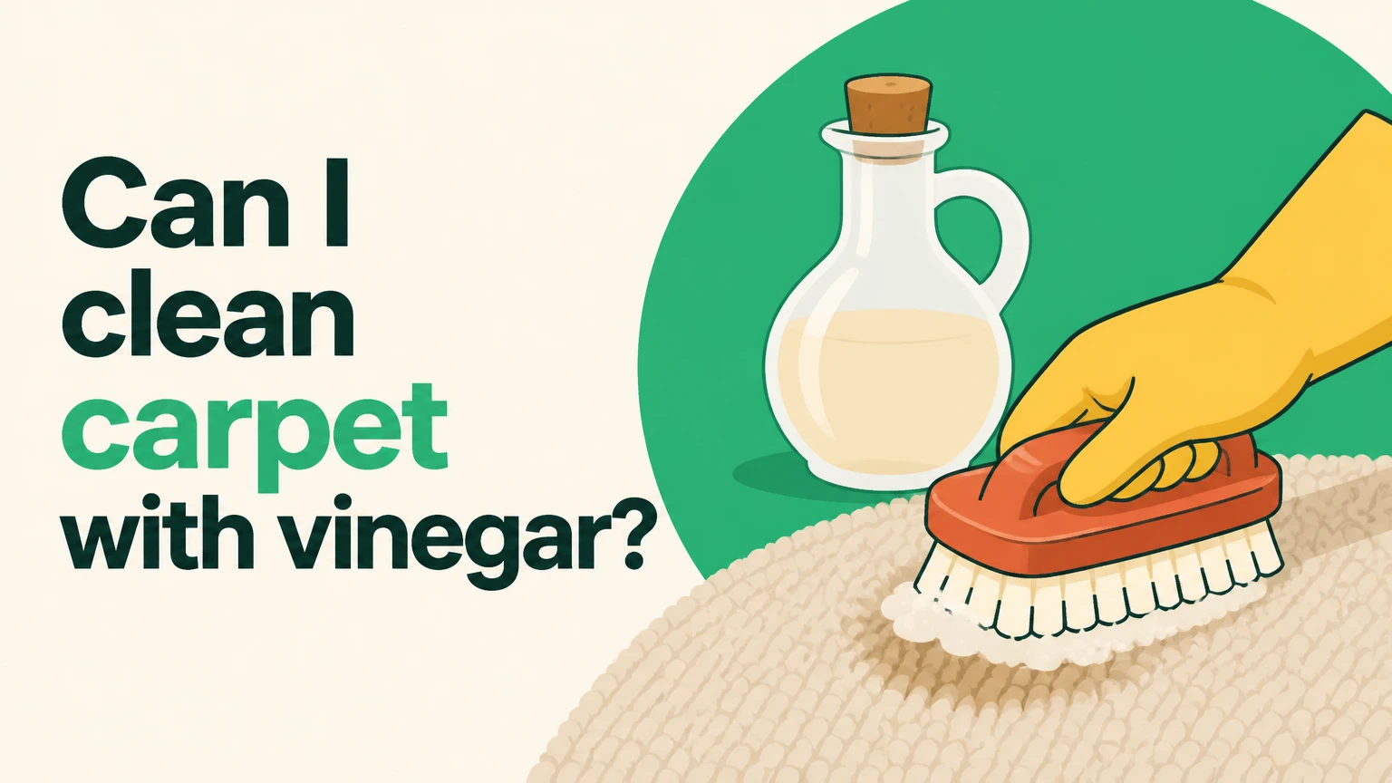Can I clean carpet with vinegar?