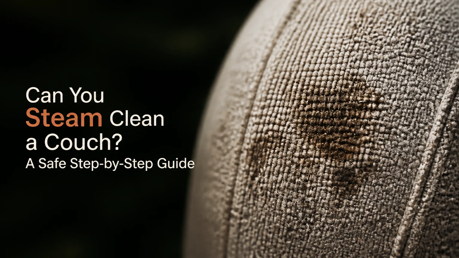 can you steam clean a couch