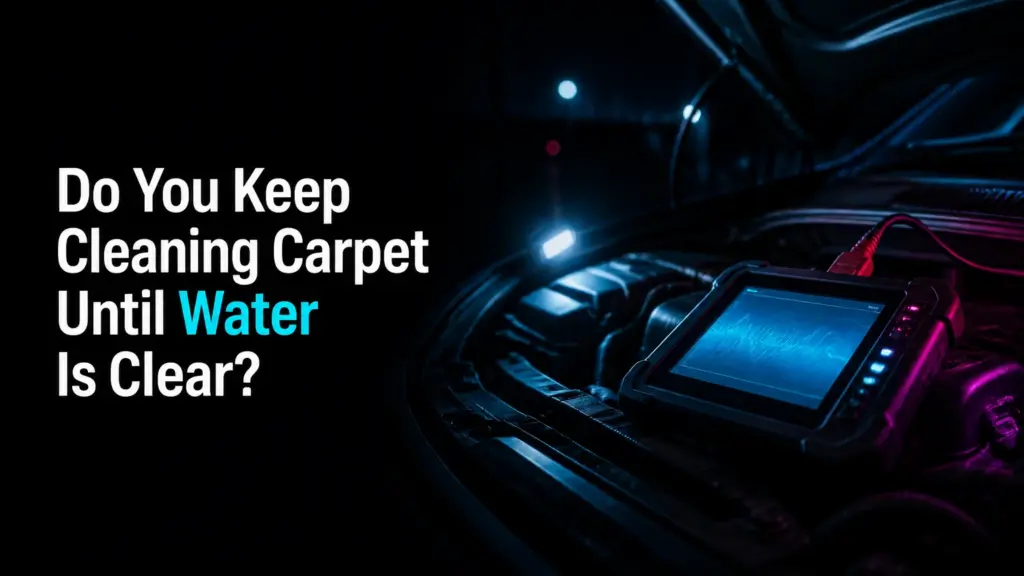 Do You Keep Cleaning Carpet Until Water Is Clear?