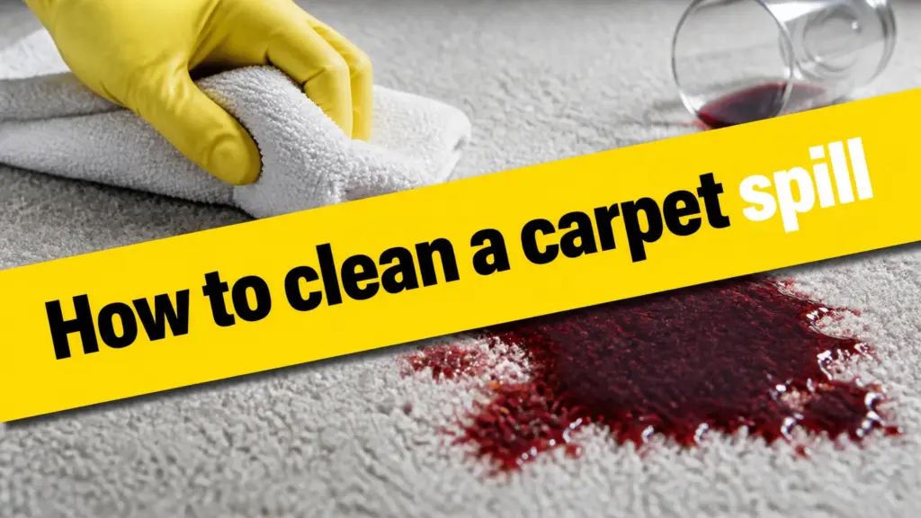 How to clean a carpet spill