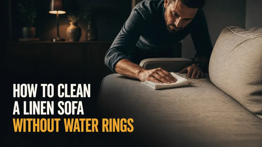how to clean a linen sofa