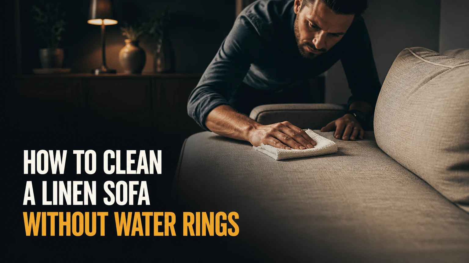 how to clean a linen sofa