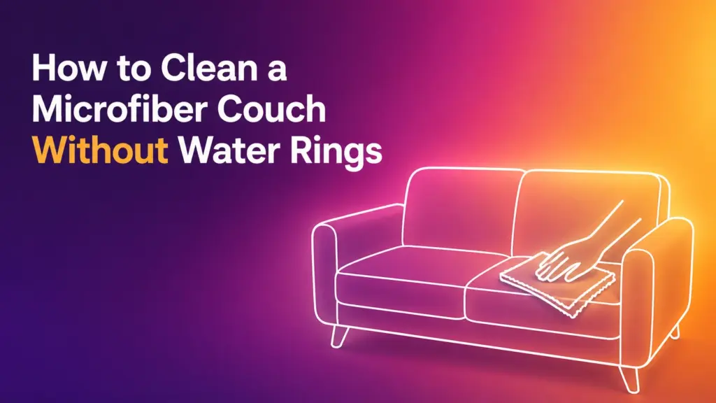 how to clean a microfiber couch