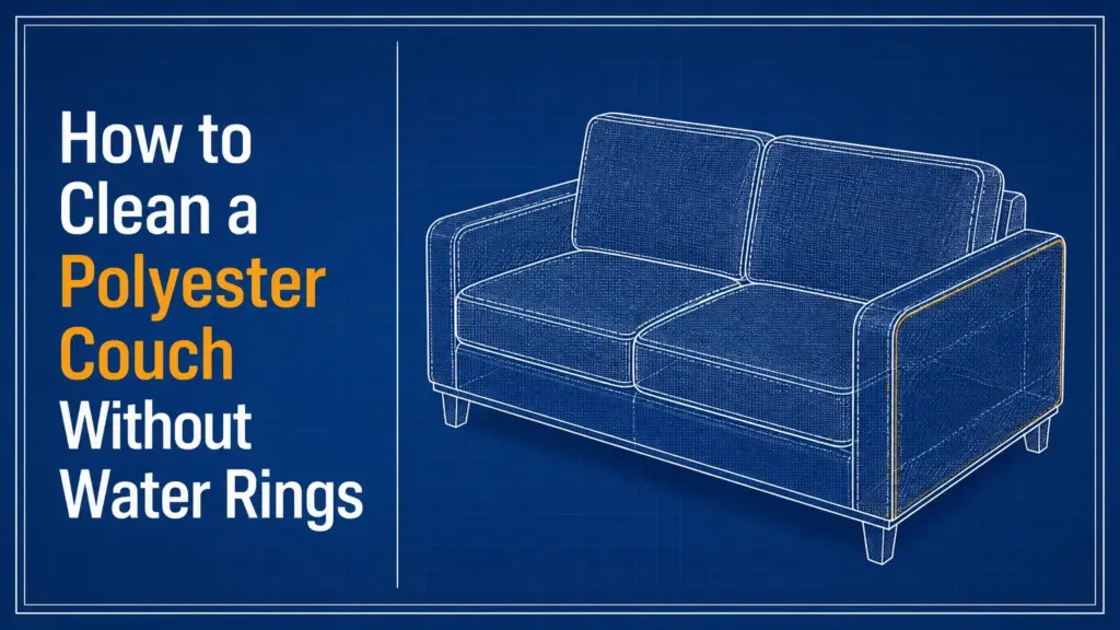 how to clean a polyester couch