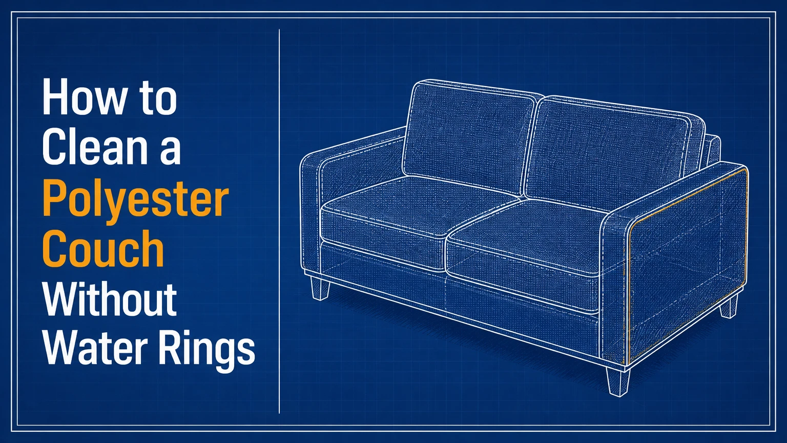 how to clean a polyester couch