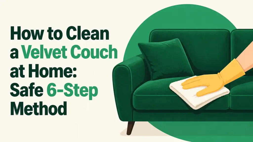 how to clean a velvet couch