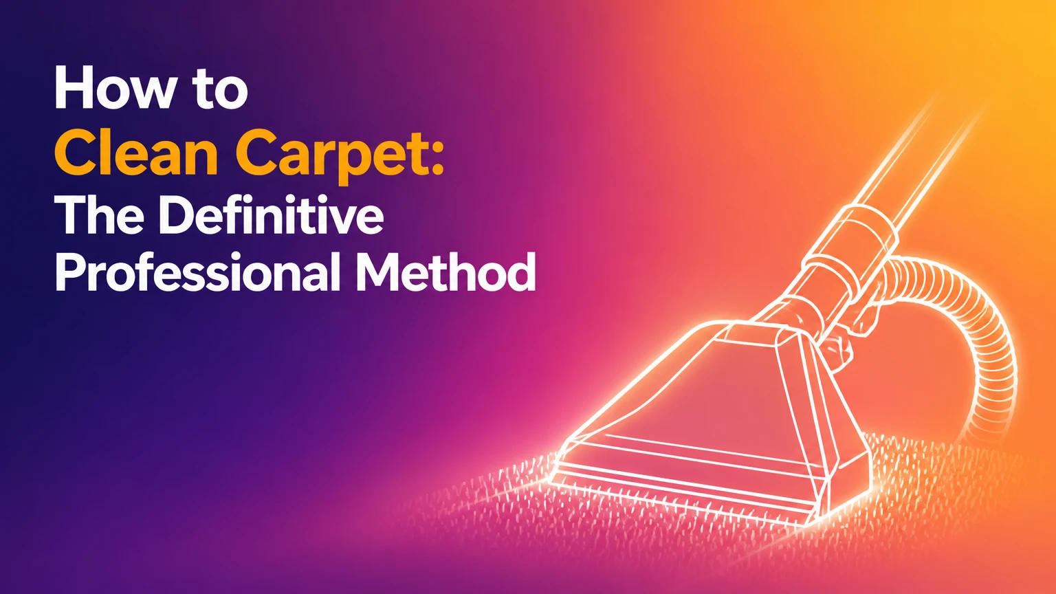 How to Clean Carpet: The Definitive Professional Method