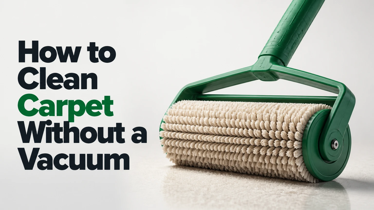 How to Clean Carpet Without a Vacuum