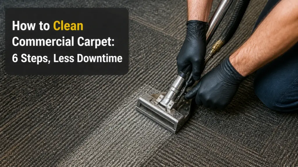 How to Clean Commercial Carpet: 6 Steps, Less Downtime