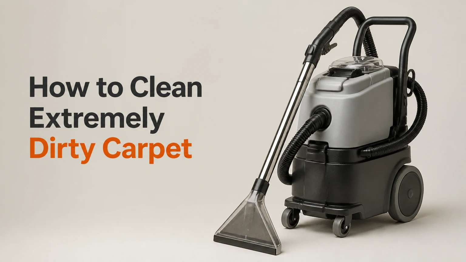 How to Clean Extremely Dirty Carpet