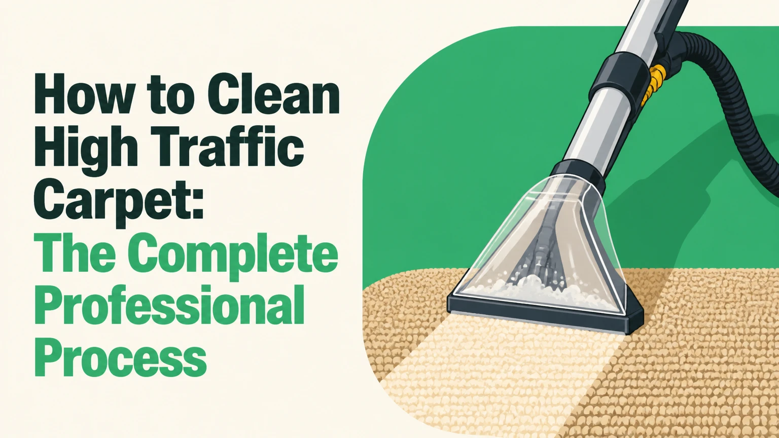 How to Clean High Traffic Carpet: The Complete Professional Process