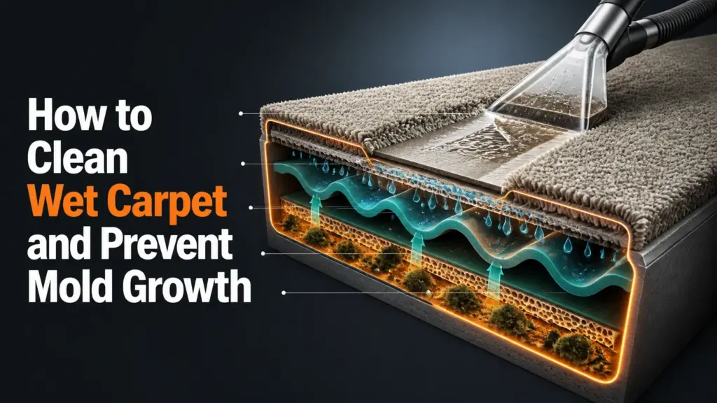 How to Clean Wet Carpet and Prevent Mold Growth