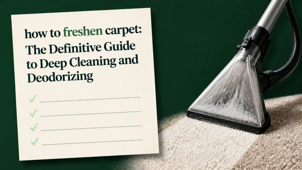 how to freshen carpet: The Definitive Guide to Deep Cleaning and Deodorizing