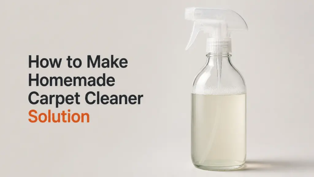 How to Make Homemade Carpet Cleaner Solution