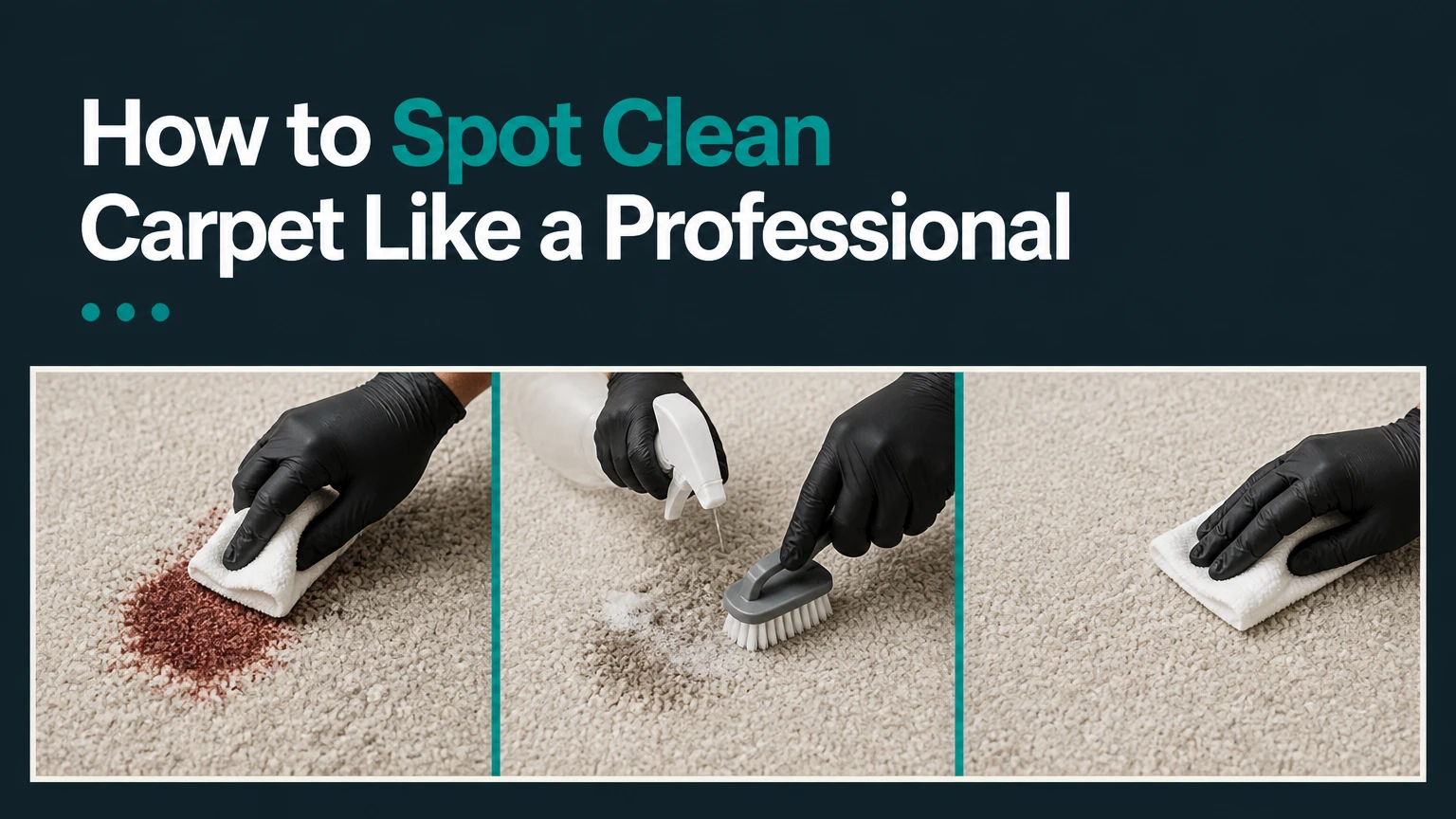 How to Spot Clean Carpet Like a Professional