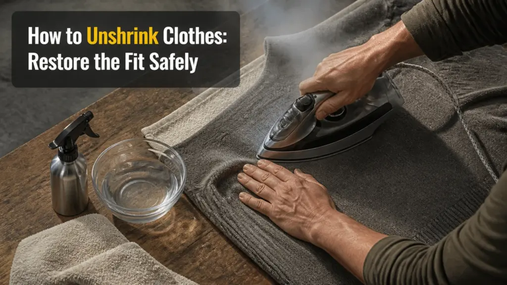 How to Unshrink Clothes: Restore the Fit Safely