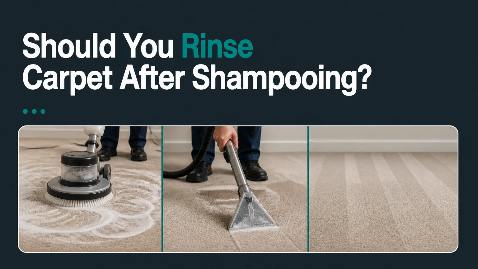 Should You Rinse Carpet After Shampooing?