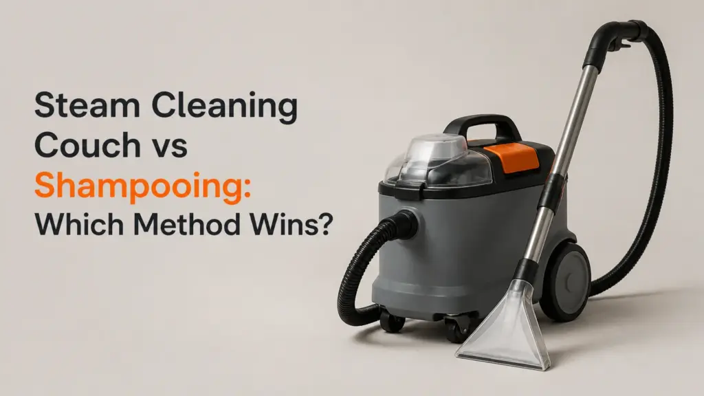 steam cleaning couch vs shampooing