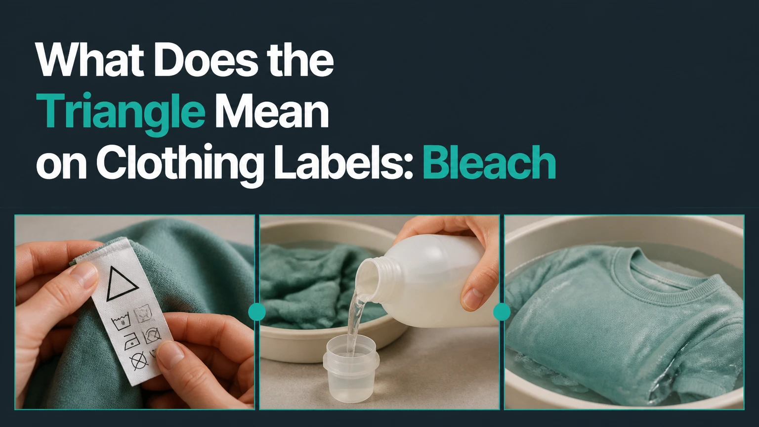 what does the triangle mean on clothing labels