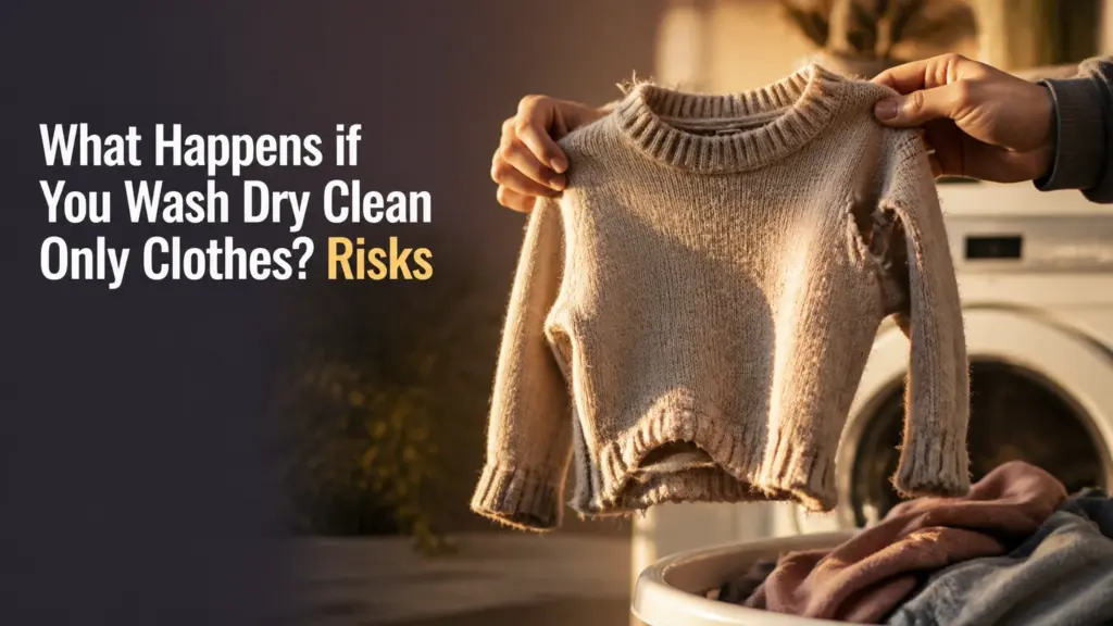 what happens if you wash dry clean only clothes