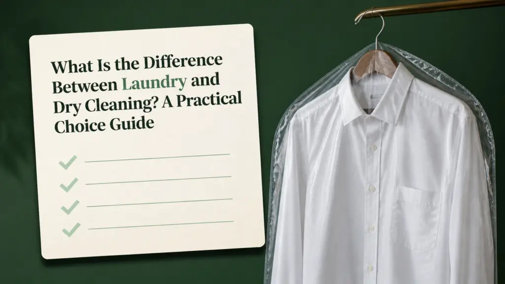 what is the difference between laundry and dry cleaning
