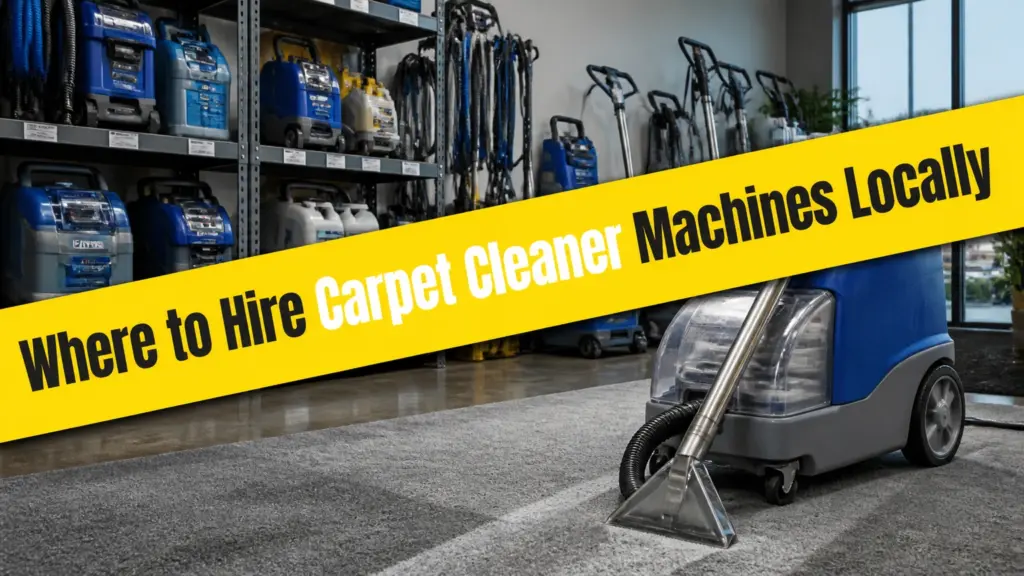 Where to Hire Carpet Cleaner Machines Locally