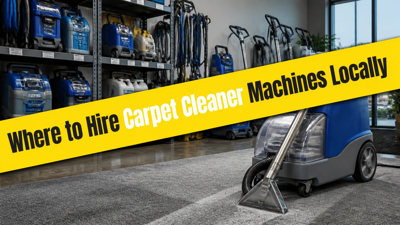 Where to Hire Carpet Cleaner Machines Locally